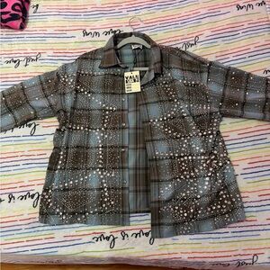 Vale Forever Blue and Gray Flannel